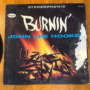 Burnin' Album by John Lee Hooker, 1962. Vinyl is in EUC. First Run.